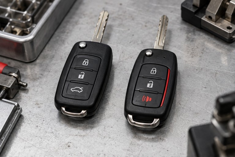 Dos llaves de coche con mando